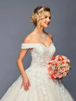 DeKlaire Bridal 475 Long Off The Shoulder Sweetheart Neck Wedding Ballgown(Deklaire Bridal 475 Long Off The Shoulder Sweetheart Neck Wedding Ballgown) 11 DeKlaire Bridal 475 Long Off The Shoulder Sweetheart Neck Wedding Ballgown(Deklaire Bridal 475 Long Off The Shoulder Sweetheart Neck Wedding Ballgown) -Dress Promotion Store 475 3
