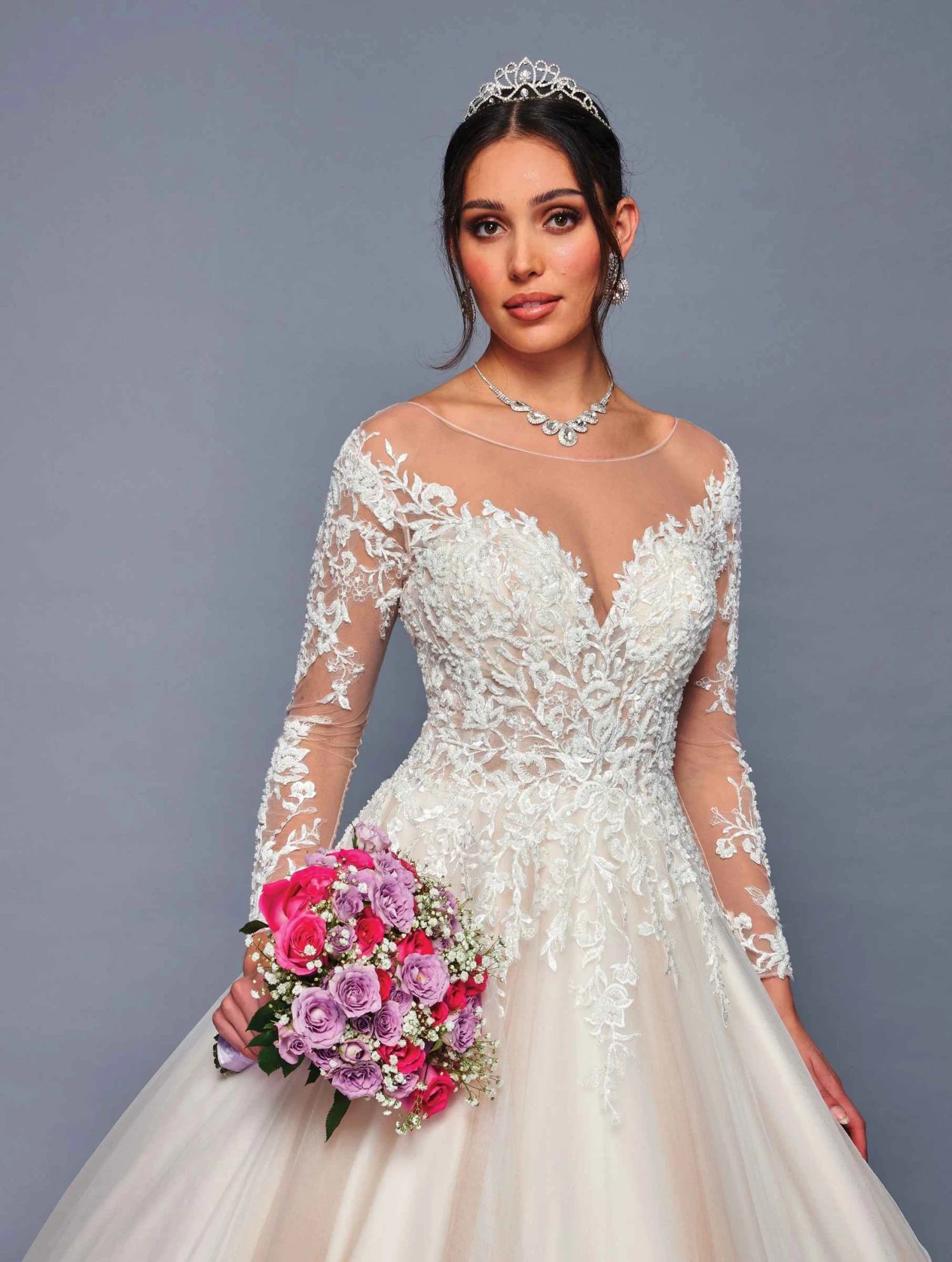 DeKlaire Bridal 478 Long Sleeve Illusion Boat Neck Lace Applique Wedding Gown(Deklaire Bridal 478 Long Sleeve Illusion Boat Neck Lace Applique Wedding Gown) 5 DeKlaire Bridal 478 Long Sleeve Illusion Boat Neck Lace Applique Wedding Gown(Deklaire Bridal 478 Long Sleeve Illusion Boat Neck Lace Applique Wedding Gown) - Image 3