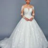 DeKlaire Bridal 481 Illusion Boat Neck Sheer Long Sleeve Wedding Ball Gown(Deklaire Bridal 481 Illusion Boat Neck Sheer Long Sleeve Wedding Ball Gown) 1 DeKlaire Bridal 481 Illusion Boat Neck Sheer Long Sleeve Wedding Ball Gown(Deklaire Bridal 481 Illusion Boat Neck Sheer Long Sleeve Wedding Ball Gown) -Dress Promotion Store 481 1