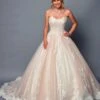 Deklaire Bridal 487 Wedding Dress Long Strapless A-Line Ball Gown(Deklaire Bridal 487 Wedding Dress Long Strapless A Line Ball Gown) -Dress Promotion Store 487 DEKLAIRE BRIDAL CHAMPAGNE