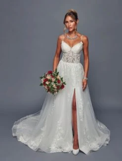 Deklaire Bridal 493 A-Line Wedding Gown(Deklaire Bridal 493 A Line Wedding Gown)
