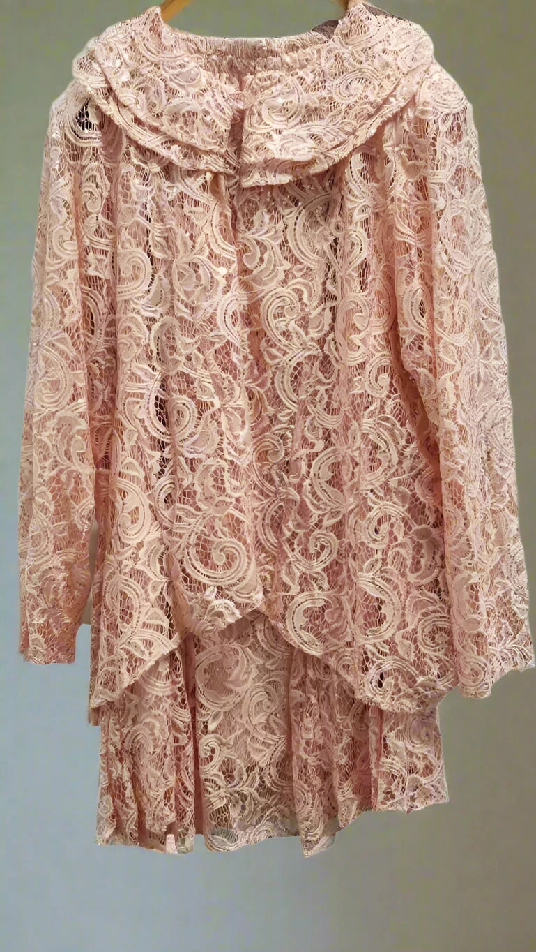 Hosanna 5015 Plus Size 3 Piece Set Length Dress Lace(Hosanna 5015 Plus Size 3 Piece Set Rose Tea Length Dress Lace) 7 Hosanna 5015 Plus Size 3 Piece Set Length Dress Lace(Hosanna 5015 Plus Size 3 Piece Set Rose Tea Length Dress Lace) - Image 5