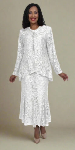 Hosanna 5015 Plus Size 3 Piece Set Length Dress Lace(Hosanna 5015 Plus Size 3 Piece Set Rose Tea Length Dress Lace) 13 Hosanna 5015 Plus Size 3 Piece Set Length Dress Lace(Hosanna 5015 Plus Size 3 Piece Set Rose Tea Length Dress Lace) -Dress Promotion Store 5015 hosanna white