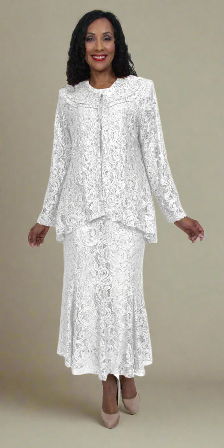 Hosanna 5015 Plus Size 3 Piece Set Length Dress Lace(Hosanna 5015 Plus Size 3 Piece Set Rose Tea Length Dress Lace) 6 Hosanna 5015 Plus Size 3 Piece Set Length Dress Lace(Hosanna 5015 Plus Size 3 Piece Set Rose Tea Length Dress Lace) - Image 4