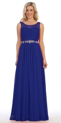 Celavie 5020 Illusion Ruched Bodice Long Dress Sleeveless(Celavie 5020 Blush Illusion Ruched Bodice Long Formal Dress Sleeveless) -Dress Promotion Store 5020 celavie dress royal blue e9b4fa2c 9a75 4781 8633 05dd0a5ea2d9