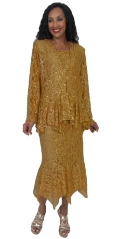 Hosanna 5084 Plus Size 3 Piece Set Tea Length Dress(Hosanna 5084 Plus Size 3 Piece Set Black Tea Length Dress) -Dress Promotion Store 5084 hosanna gold a19915f7 cc99 45f6 8ecb 52eb4a113314