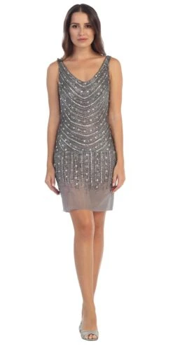 CLEARANCE - Fully Beaded Sexy Champagne Cocktail Dress Embellished (Size Medium)(Clearance Fully Beaded Sexy Champagne Cocktail Dress Embellished) -Dress Promotion Store 529 starbox usa charcoal grey v2 f1ea8083 89bc 4976 afe6 dfb51b7e7de6