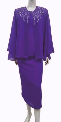 Hosanna Design 5542 Modest 3-Piece Set Tea Length Chiffon Dress(Hosanna Design 5542 Modest 3 Piece Set Tea Length Chiffon Dress) -Dress Promotion Store 5542 hosanna purple d4aaf7d4 c5c3 4439 987a 41d911a48fb2