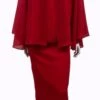 Hosanna Design 5542 Modest 3-Piece Set Tea Length Chiffon Dress(Hosanna Design 5542 Modest 3 Piece Set Tea Length Chiffon Dress) -Dress Promotion Store 5542 hosanna red 73c1710f 4d55 42a1 a7ff b32144619468