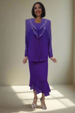 CLEARANCE - Hosanna 5560 Modest 3-Piece Outfit Set Ankle Length (Size XL)(Clearance Hosanna 5560 Modest 3 Piece Outfit Set Ankle Length Size Xl)