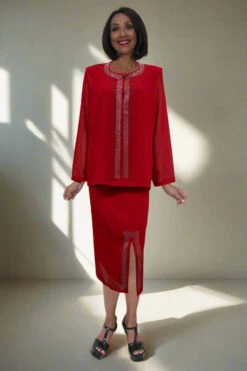 Hosanna 5566 Modest 3-Piece Outfit Set Ankle Length(Hosanna 5566 Modest 3 Piece Outfit Set Ankle Length)