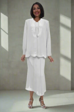 Hosanna 5581 Modest 3-Piece Outfit Set Ankle Length(Hosanna 5581 Modest 3 Piece Outfit Set Ankle Length) 9 Hosanna 5581 Modest 3-Piece Outfit Set Ankle Length(Hosanna 5581 Modest 3 Piece Outfit Set Ankle Length) -Dress Promotion Store 5581 hosanna white