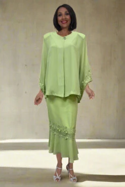 Hosanna 5582 Modest 3-Piece Outfit Set Ankle Length(Hosanna 5582 Modest 3 Piece Outfit Set Ankle Length) -Dress Promotion Store 5582 hosanna split pea