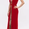 Eureka 6030 Plunging Neck Sleeveless Fit And Flare Evening Gown(Red Gold Plunging Neck Sleeveless Fit And Flare Evening Gown) -Dress Promotion Store 6030 eureka red gold dress faa0b5e7 c575 42dc a538 5729936bf255