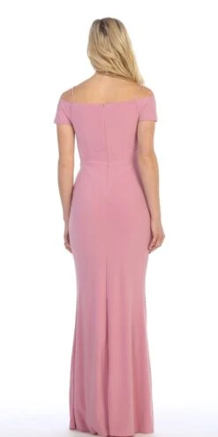 Celavie 6292L Off Shoulder Evening Gown Appliqued Waist(Celavie 6292 Navy Blue Off Shoulder Evening Gown Appliqued Waist) -Dress Promotion Store 6292L celavie mauve back 0537909f 7385 4692 94bf 74dbad3af280