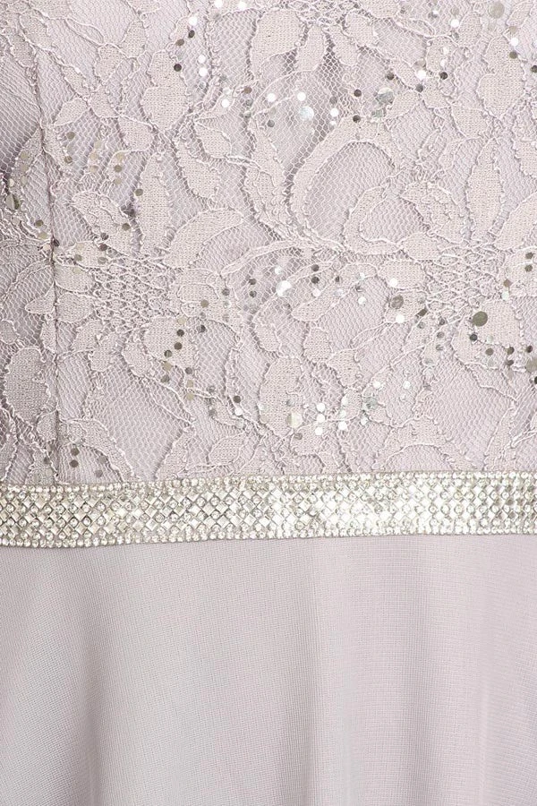 Celavie 6305-S Quarter Sleeves Lace Top A-Line Knee Length Dress(Royal Blue Quarter Sleeves Lace Knee Length Wedding Guest Dress) 14 Celavie 6305-S Quarter Sleeves Lace Top A-Line Knee Length Dress(Royal Blue Quarter Sleeves Lace Knee Length Wedding Guest Dress) - Image 12