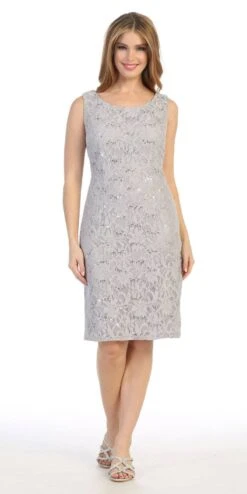 Celavie 6365 Short Lace Sleeveless Dress With Poncho Overlay(Celavie 6365 Short Lace Mauve Dress Semi Formal With Poncho) -Dress Promotion Store 6365 celavie silver no jacket