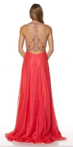 Juliet 637 Sleeveless A-Line Rhinestone Embellished Gown(Juliet 637 Sleeveless A Line Rhinestone Embellished Prom Gown Navy Blue) -Dress Promotion Store 637 juliet dress watermelon back