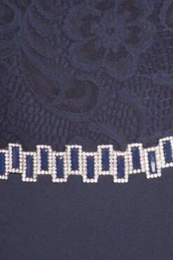 Celavie 6374 Beaded Waist Long Dress With Long Bell Sleeves(Mauve Beaded Waist Long Formal Dress With Long Bell Sleeves) -Dress Promotion Store 6374 celavie navy blue zoom d1a8a23c 8973 4df7 8a94 cc783a0fc2e4