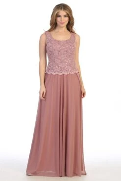 Celavie 6430-L Dress Mother Of The Bride A-Line Includes Jacket(Celavie 6430 L Dress Mother Of The Bride A Line Includes Jacket) -Dress Promotion Store 6430 LMauve1