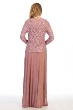 Celavie 6430-L Dress Mother Of The Bride A-Line Includes Jacket(Celavie 6430 L Dress Mother Of The Bride A Line Includes Jacket) -Dress Promotion Store 6430 LMauveBack