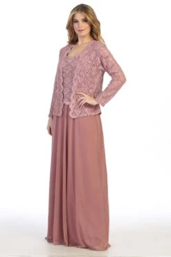 Celavie 6430-L Dress Mother Of The Bride A-Line Includes Jacket(Celavie 6430 L Dress Mother Of The Bride A Line Includes Jacket) -Dress Promotion Store 6430 LMauveRight