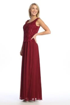 Celavie 6430-L Dress Mother Of The Bride A-Line Includes Jacket(Celavie 6430 L Dress Mother Of The Bride A Line Includes Jacket) -Dress Promotion Store 6430L celavie burgundy no jacket