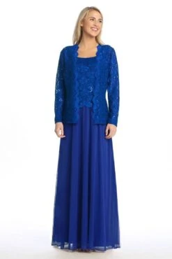 Celavie 6430-L Dress Mother Of The Bride A-Line Includes Jacket(Celavie 6430 L Dress Mother Of The Bride A Line Includes Jacket) -Dress Promotion Store 6430L celavie royal