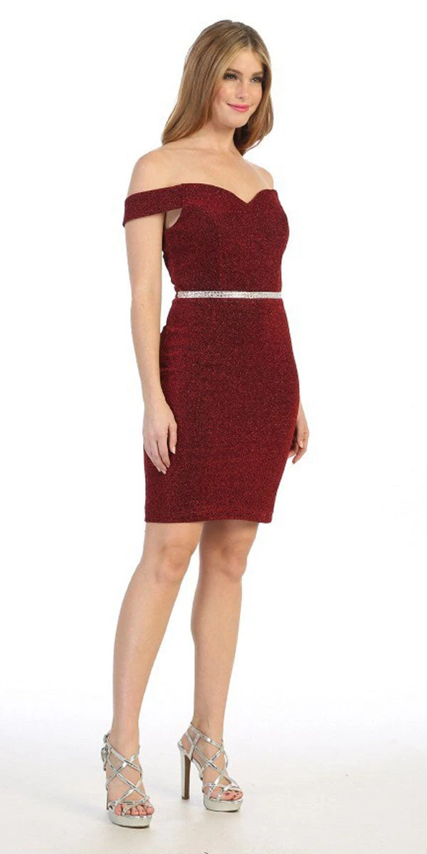 Celavie 6478 Short Off The Shoulder Cocktail Dress(Celavie 6478 Short Off The Shoulder Cocktail Dress) 14 Celavie 6478 Short Off The Shoulder Cocktail Dress(Celavie 6478 Short Off The Shoulder Cocktail Dress) - Image 12