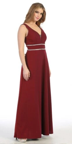 Celavie 6493L Sleeveless V-Neck And Back Long Dress(Sleeveless V Neck And Back Long Formal Dress Royal Blue) -Dress Promotion Store 6493L celavie burgundy e90cb34e 8cfe 4ecf b7a0 3c5879c60aca