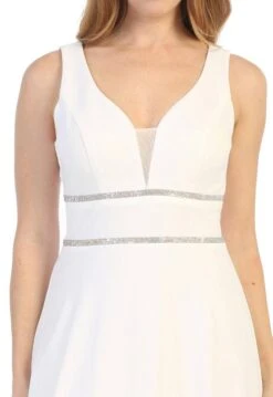 Celavie 6493L Sleeveless V-Neck And Back Long Dress(Sleeveless V Neck And Back Long Formal Dress Royal Blue) -Dress Promotion Store 6493L celavie off white zoom 36856970 3511 4b6d 921d fa7f09880081