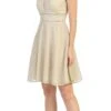 Celavie 6495S Short V-Neck And Back A-Line Dress(Short V Neck And Back Homecoming Dress Champagne) 1 Celavie 6495S Short V-Neck And Back A-Line Dress(Short V Neck And Back Homecoming Dress Champagne) -Dress Promotion Store 6495s celavie champagne