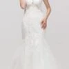 Eureka 6507 Sweetheart Neck Embellished Bodice Mermaid Wedding Gown(Sweetheart Neck Embellished Bodice Mermaid Wedding Gown Off White)