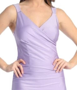 Celavie 6540-S Short Knee Length Cocktail Gown With Slit(Celavie 6540 Short Knee Length Cocktail Gown With Slit) -Dress Promotion Store 6540 SLilacD