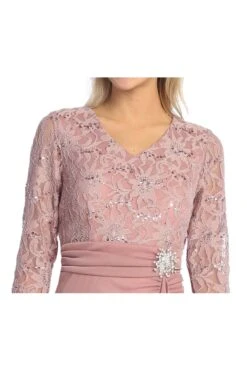 Celavie 6549-S Dress Short Long Sleeve Cocktail Dress(Celavie 6549 S Dress Short Long Sleeve Cocktail Dress) 24 Celavie 6549-S Dress Short Long Sleeve Cocktail Dress(Celavie 6549 S Dress Short Long Sleeve Cocktail Dress) -Dress Promotion Store 6549 SMauveDetail