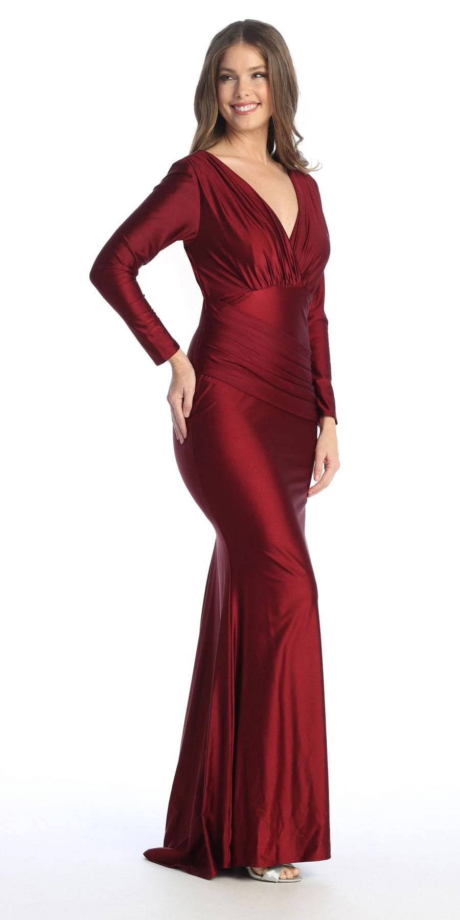 Celavie 6551-L Fitted Mermaid Ruched Long Sleeve Dress(Celavie 6551l Fitted Mermaid Ruched Long Sleeve Dress) 22 Celavie 6551-L Fitted Mermaid Ruched Long Sleeve Dress(Celavie 6551l Fitted Mermaid Ruched Long Sleeve Dress) - Image 20