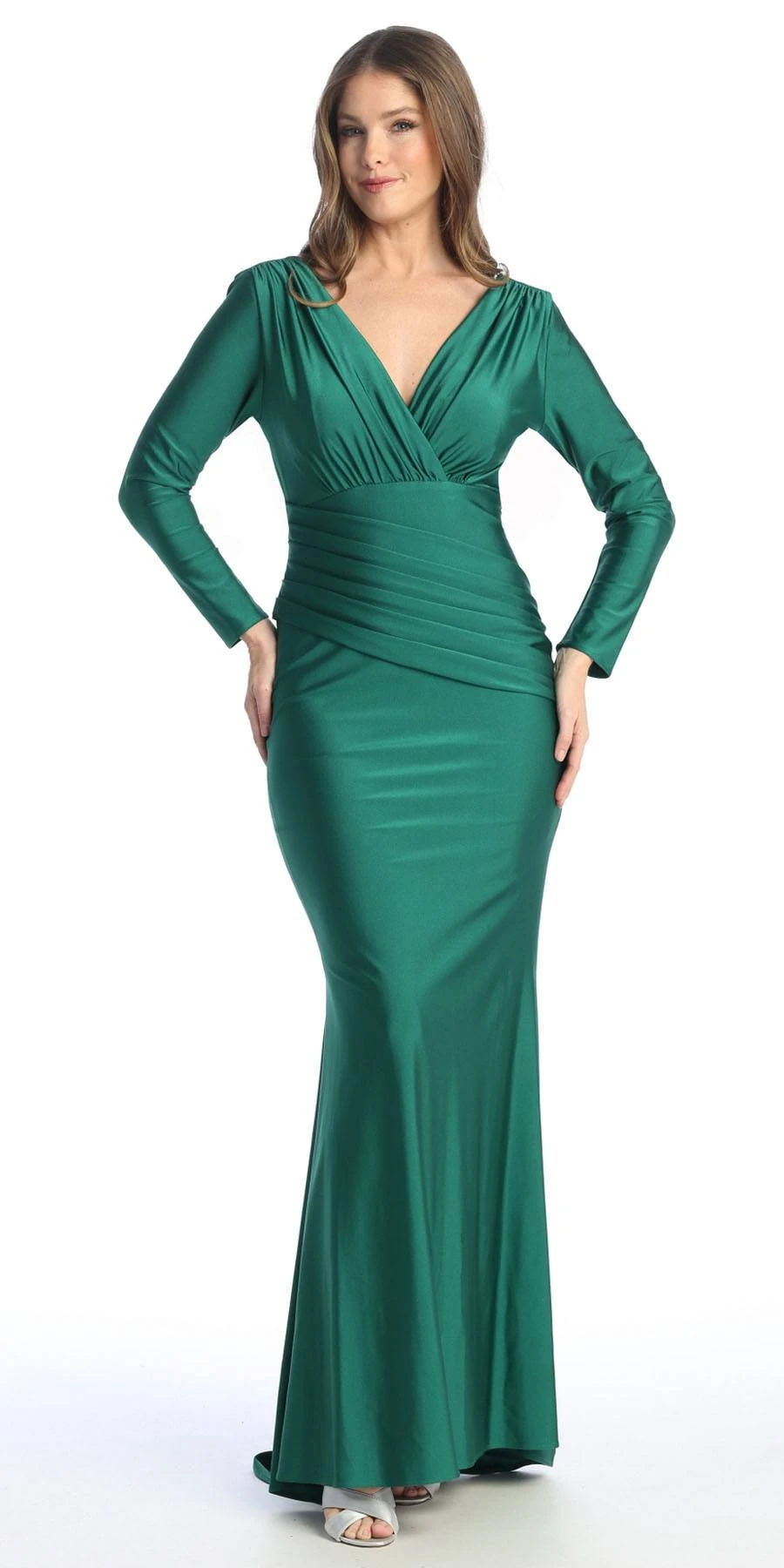Celavie 6551-L Fitted Mermaid Ruched Long Sleeve Dress(Celavie 6551l Fitted Mermaid Ruched Long Sleeve Dress) 3 Celavie 6551-L Fitted Mermaid Ruched Long Sleeve Dress(Celavie 6551l Fitted Mermaid Ruched Long Sleeve Dress)