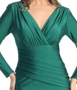 Celavie 6551-L Fitted Mermaid Ruched Long Sleeve Dress(Celavie 6551l Fitted Mermaid Ruched Long Sleeve Dress) 24 Celavie 6551-L Fitted Mermaid Ruched Long Sleeve Dress(Celavie 6551l Fitted Mermaid Ruched Long Sleeve Dress) -Dress Promotion Store 6551 LHunterGreenD