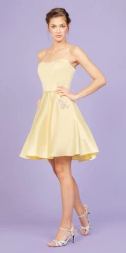 Eureka 6622 Strapless Short A-Line Dress With Pockets(Navy Blue Strapless Homecoming Short Dress With Pockets) 27 Eureka 6622 Strapless Short A-Line Dress With Pockets(Navy Blue Strapless Homecoming Short Dress With Pockets) -Dress Promotion Store 6622 eureka yellow side 34f7eb62 aa99 4bc1 aa4e c17195e199e9