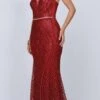 Juliet 681 Long Sequin Prom Dress With Strappy Back(Burgundy Long Sequin Prom Dress With Strappy Back) -Dress Promotion Store 681 juliet burgundy