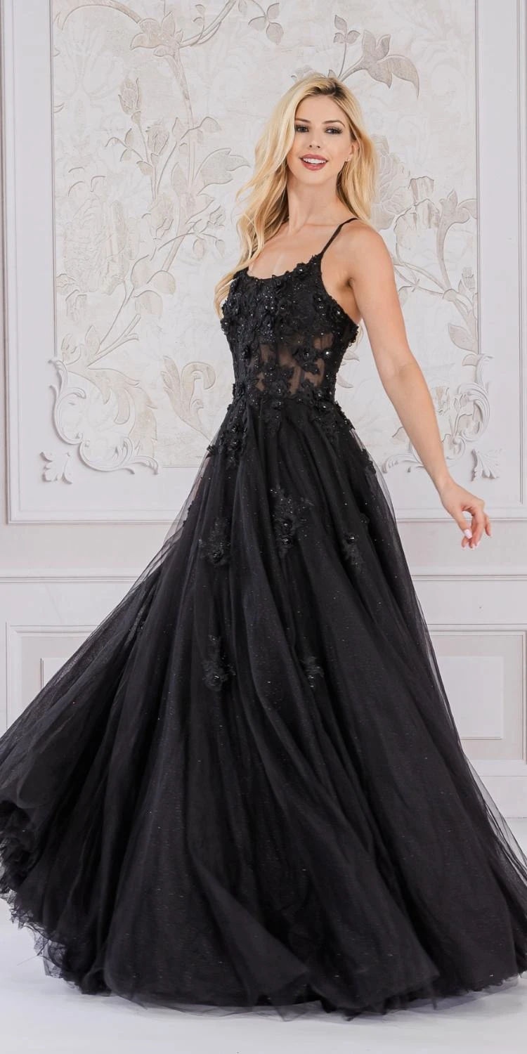 Amelia Couture 7035 Floor Length A-Line Ballgown 3D Flower Applique(Amelia Couture 7035 Floor Length A Line Ballgown 3d Flower Applique) 9 Amelia Couture 7035 Floor Length A-Line Ballgown 3D Flower Applique(Amelia Couture 7035 Floor Length A Line Ballgown 3d Flower Applique) - Image 7