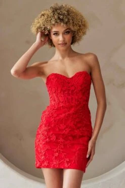 Amelia Couture 7053s Short Fitted Strapless Cocktail Dress(Amelia Couture 7053s Short Fitted Strapless Cocktail Dress)