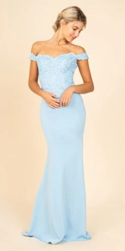 Eureka 7100 Lace Appliqued Bodice Long Dress Off-Shoulder(Lace Appliqued Bodice Long Formal Dress Off Shoulder Burgundy) -Dress Promotion Store 7100 eureka bahama blue c1fe8e72 047f 4d32 a210 e4165e87c4a3