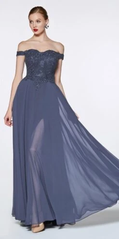 Cinderella Divine 7258 Off The Shoulder Long Gown(Cinderella Divine 7258 Mocha Off The Shoulder Long Bridesmaid Gown) -Dress Promotion Store 7258 cinderella divine smokey blue e8abb930 f9a3 472d a54c e269311fe54f