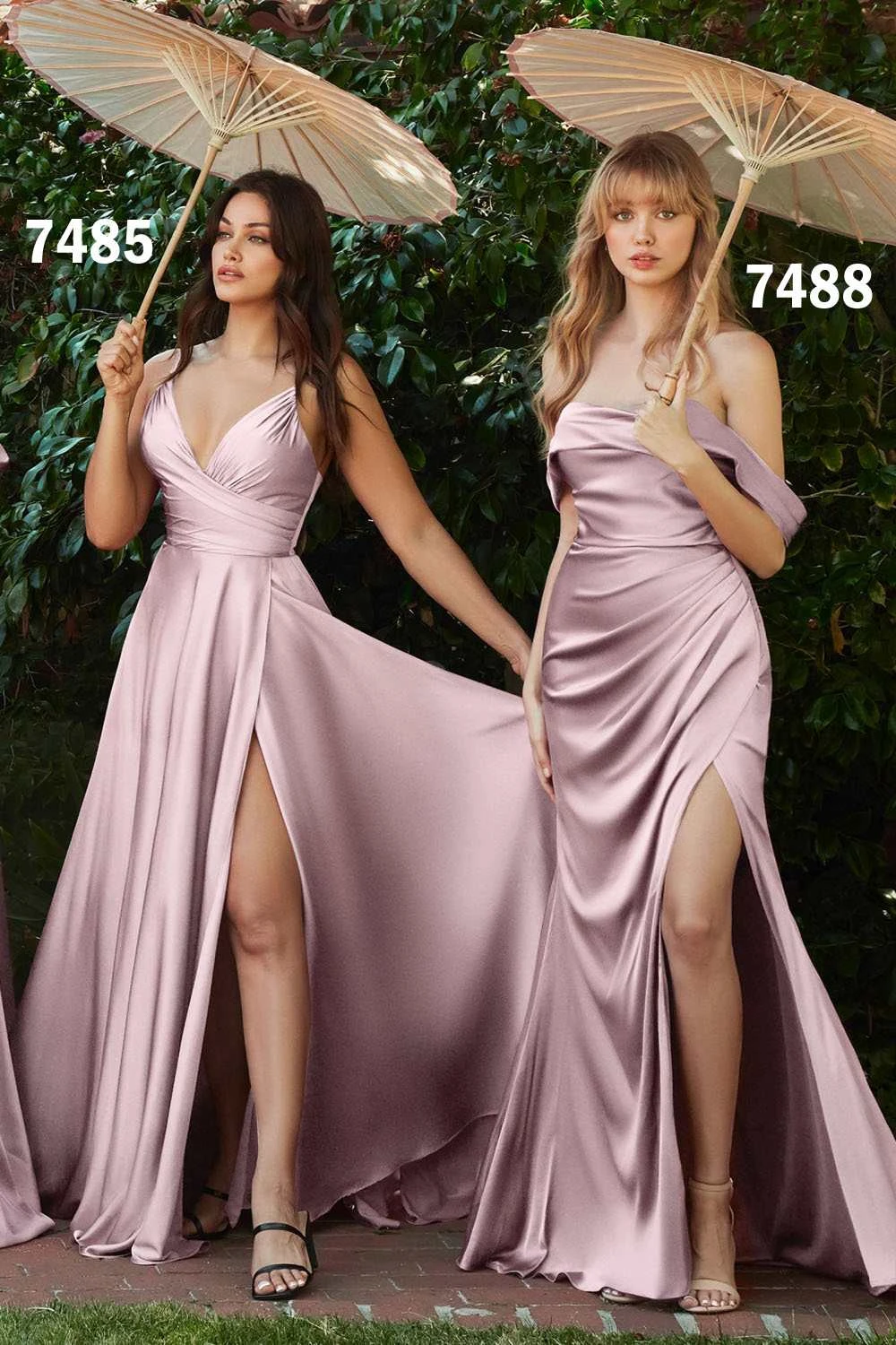 Cinderella Divine 7485C Sweetheart Neckline Soft Satin A-Line Formal Dress(Cinderella Divine 7485 Plus Size Sweetheart Neckline Soft Satin A Line Formal Dress With Slit) 8 Cinderella Divine 7485C Sweetheart Neckline Soft Satin A-Line Formal Dress(Cinderella Divine 7485 Plus Size Sweetheart Neckline Soft Satin A Line Formal Dress With Slit) - Image 6