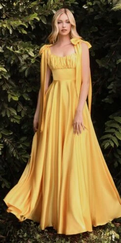 Cinderella Divine 7490 Long Soft Satin A-Line Dress(Long Soft Satin A Line Dress By Cinderella Divine 7490)