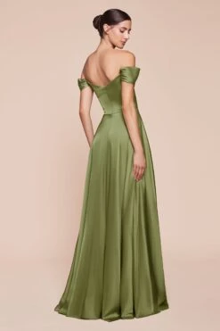 Ladivine 7493 Long A-Line Satin Off The Shoulder Dress(Ladivine 7493 Long A Line Satin Off The Shoulder Dress) -Dress Promotion Store 7493 LADIVINE GREENERY BACK b29bf7e0 0cd8 4f0a bfad f54dc5ea330e
