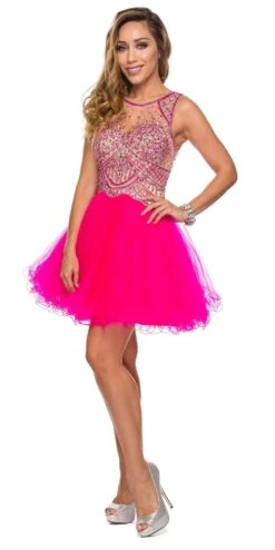 Juliet 761 Short Prom Dress Embellished Bodice With Keyhole(Juliet 761 Turquoise Short Prom Dress Embellished Bodice With Keyhole) -Dress Promotion Store 761 juliet dress fuchsia 7ff14269 4087 4922 85b4 ff1f03872585