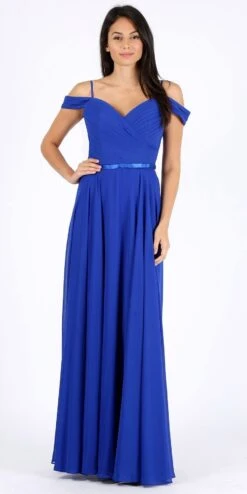 Eureka 7611 Cold-Shoulder Long A-Line Chiffon Dress(Cold Shoulder Long Formal Dress Mocha) -Dress Promotion Store 7611 eureaka royal blue b17c3469 3c62 4e8d a8df 1797f9545da0