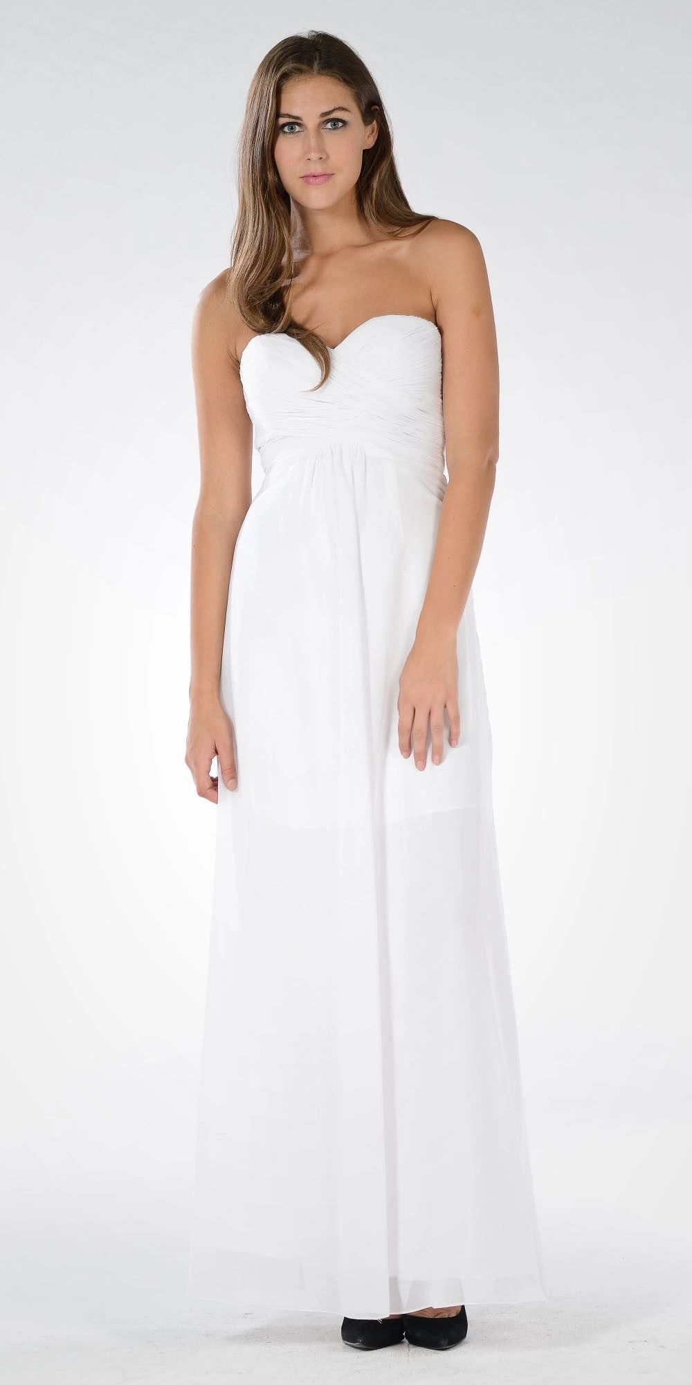 Poly USA | Ed Young 7880 Sweetheart Ruched Bodice Lace Up Back Long Dress(Sweetheart Strapless Ruched Bodice Lace Up Back Long Bridesmaids Dress Blush) 10 Poly USA | Ed Young 7880 Sweetheart Ruched Bodice Lace Up Back Long Dress(Sweetheart Strapless Ruched Bodice Lace Up Back Long Bridesmaids Dress Blush) - Image 8